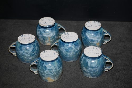 6 Tasses à café Expresso Espresso en porcelaine gris vert