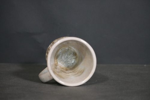 Mazagran avec anse en porcelaine ventre de biche 17cl