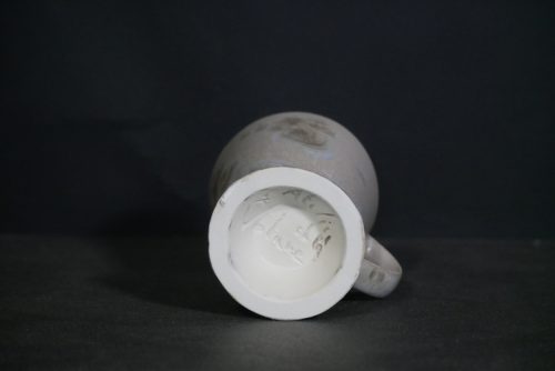 Mazagran avec anse en porcelaine ventre de biche 17cl