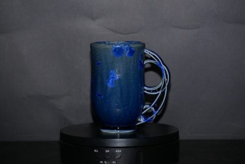 Tasse avec anse en porcelaine bleu nuit 20cl