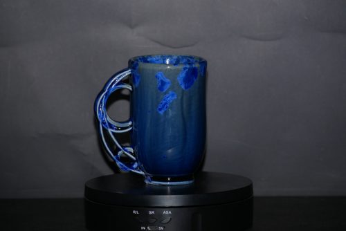 Tasse avec anse en porcelaine bleu nuit 20cl