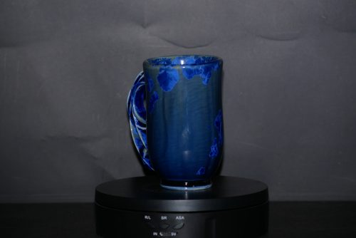 Tasse avec anse en porcelaine bleu nuit 20cl