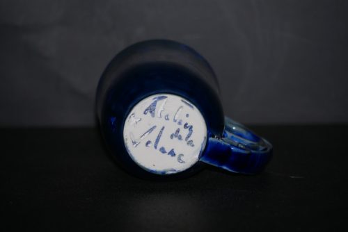 Tasse avec anse en porcelaine bleu nuit 20cl