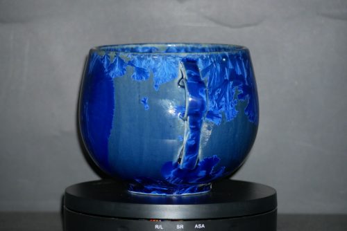 Bol avec anses en porcelaine 60 cl bleu nuit