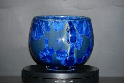 Bol avec anses en porcelaine 60 cl bleu nuit