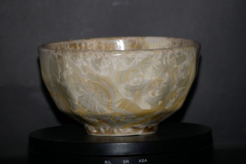 Bol à facettes en porcelaine jaune soleil