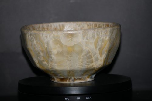 Bol à facettes en porcelaine jaune soleil