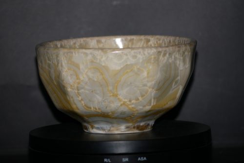 Bol à facettes en porcelaine jaune soleil