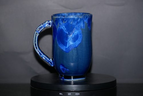 Tasse avec anse en porcelaine bleu-nuit 20cl