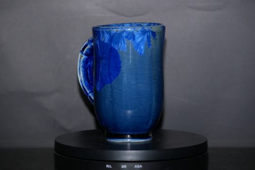Tasse avec anse en porcelaine bleu-nuit 20cl