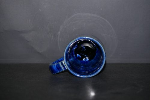 Tasse avec anse en porcelaine bleu-nuit 20cl