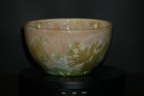 Bol artisanal en porcelaine vert citron