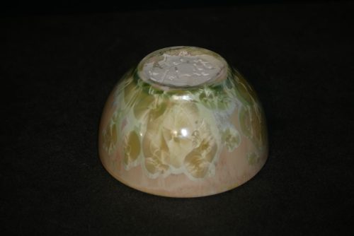 Bol artisanal en porcelaine vert citron
