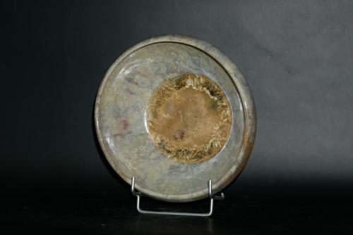 Jeu de 6 assiettes creuses en grès marron