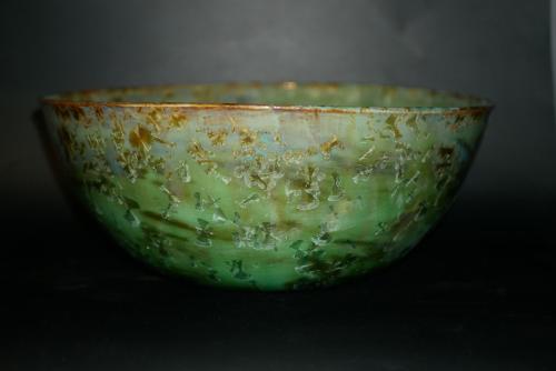 Grand saladier artisanal en grès 34cm diamètre