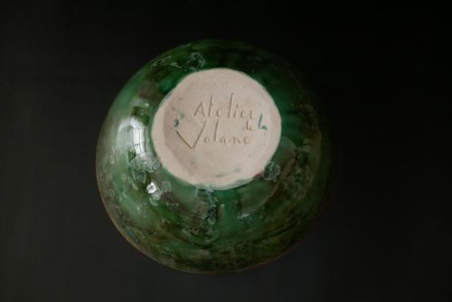 Grand saladier artisanal en grès 34cm diamètre