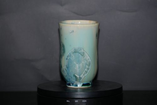 Tasse sans anse en porcelaine turquoise 20cl