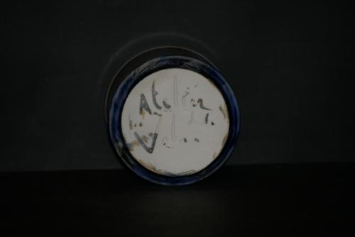 Tasse sans anse en porcelaine gris-bleu