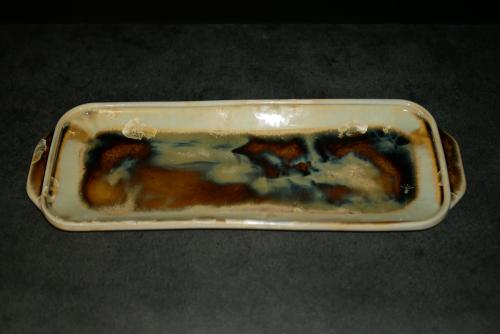 Plat à cake porcelaine crème