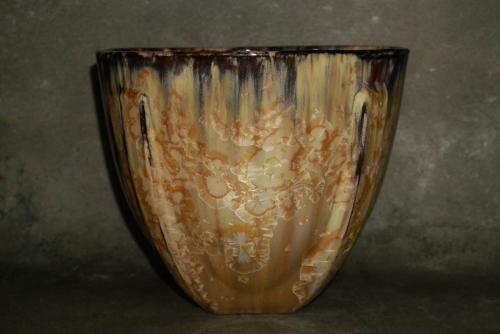 Saladier haut en grès fauve 18 cm