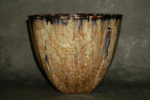 Saladier haut en grès fauve 18 cm