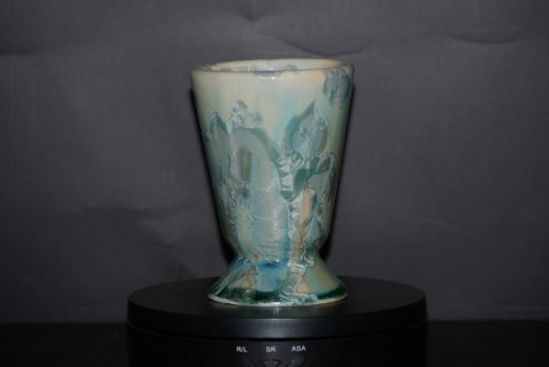 Mazagran en porcelaine turquoise 17cl