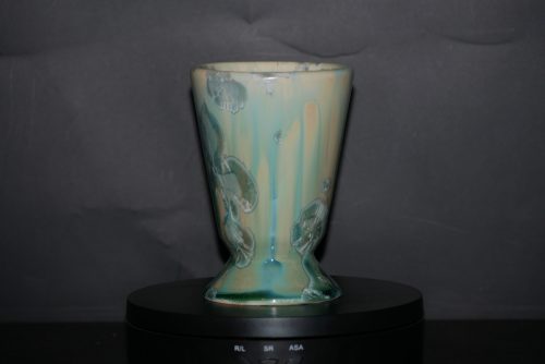 Mazagran en porcelaine turquoise 17cl