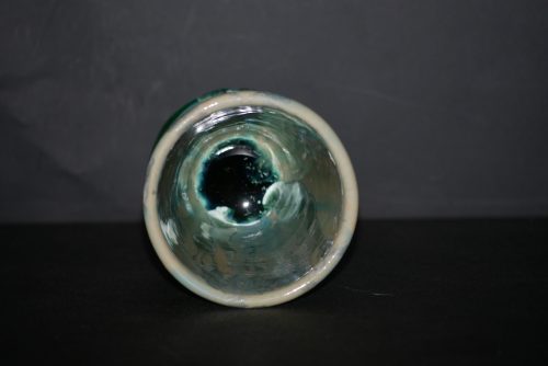 Mazagran en porcelaine turquoise 17cl