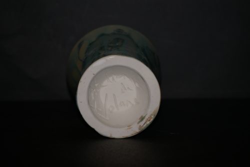 Mazagran en porcelaine turquoise 17cl