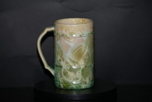Mug artisanal en porcelaine 25cl vert citron