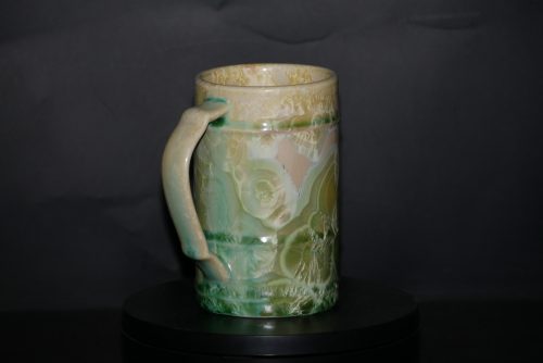 Mug artisanal en porcelaine 25cl vert citron