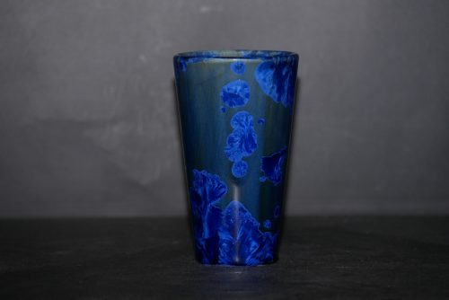 6 mazagrans en porcelaine bleu nuit