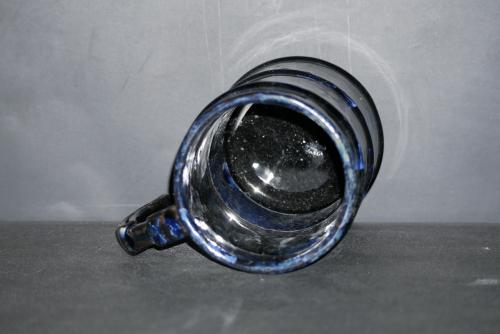 Chope à bière en grès bleu nuit 60cl