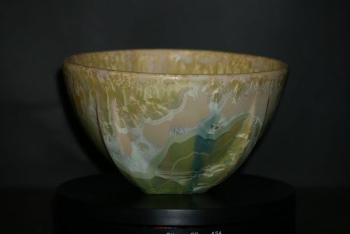Bol en porcelaine vert citron 7.5 cm