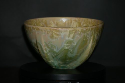 Bol en porcelaine vert citron 7.5 cm
