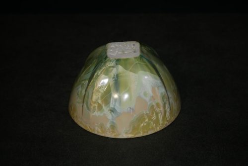 Bol en porcelaine vert citron 7.5 cm