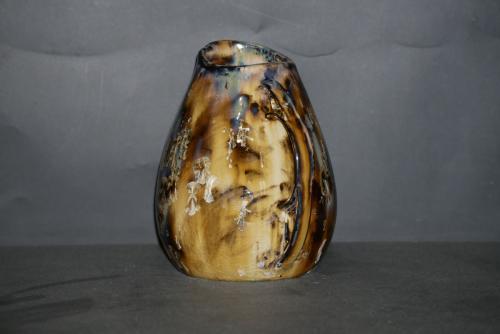 Carafe en grès 1 litre noir cristaux blancs