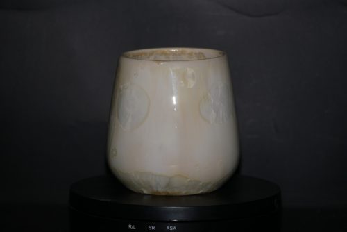 Tasse sans anse porcelaine jaune soleil