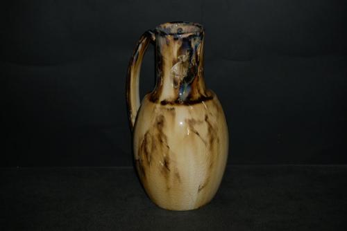 Carafe en grès noir cristaux blancs 1 litre