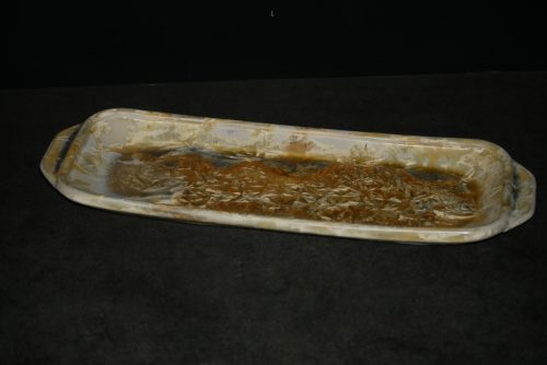 Plat à cake porcelaine jaune soleil