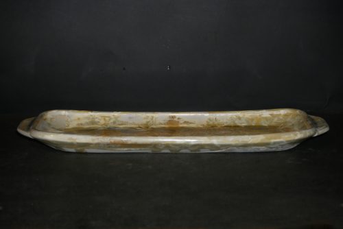 Plat à cake porcelaine jaune soleil