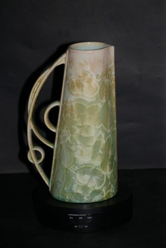Carafe vert citron en porcelaine 75cl