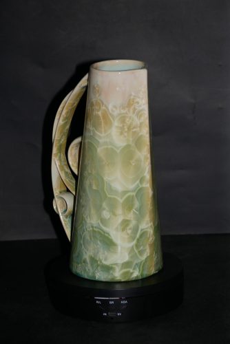 Carafe vert citron en porcelaine 75cl