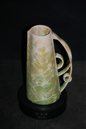 Carafe vert citron en porcelaine 75cl