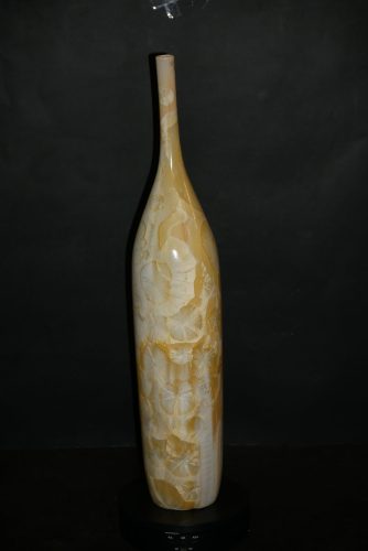 Grand soliflore-bouteille en porcelaine