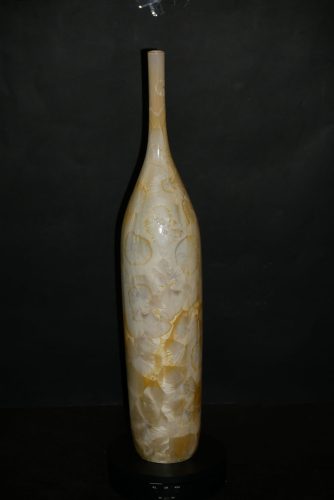 Grand soliflore-bouteille en porcelaine