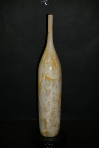 Grand soliflore-bouteille en porcelaine