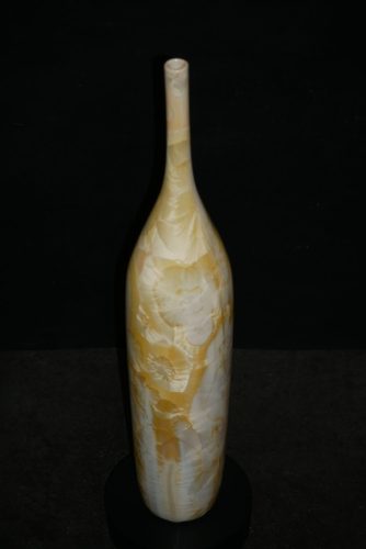 Grand soliflore-bouteille en porcelaine