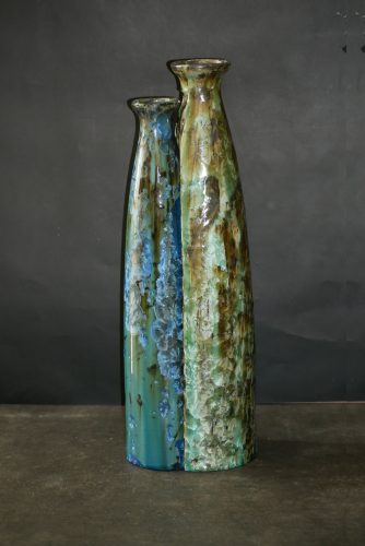 Couple de vases en grès 51cm