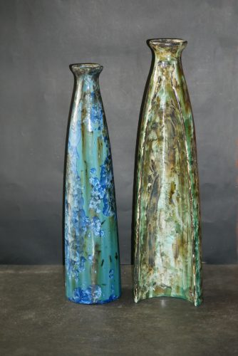 Couple de vases en grès 51cm